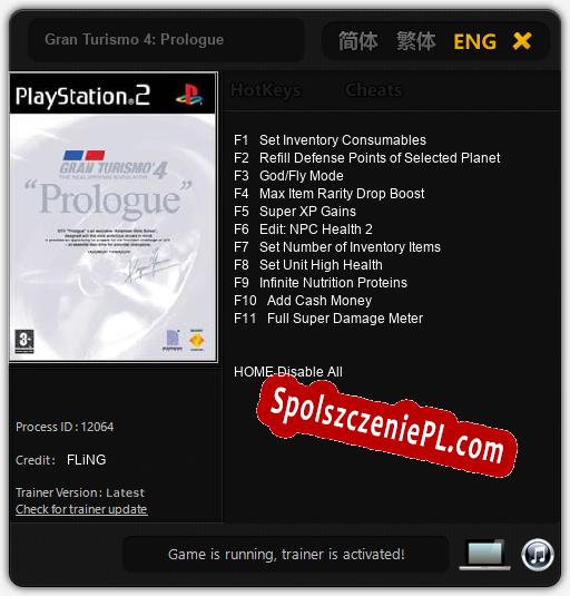 Gran Turismo 4: Prologue: Trainer +11 [v1.8]