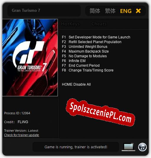 Gran Turismo 7: Trainer +8 [v1.6]