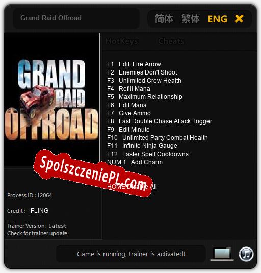 Grand Raid Offroad: Trainer +13 [v1.9]