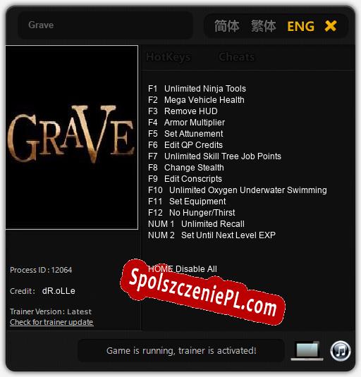 Grave: Treinador (V1.0.57)