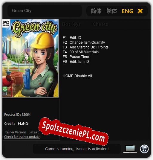 Green City: Cheats, Trainer +6 [FLiNG]