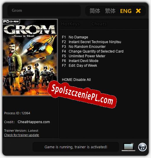 Grom: Trainer +7 [v1.1]