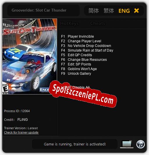 Grooverider: Slot Car Thunder: Trainer +9 [v1.6]