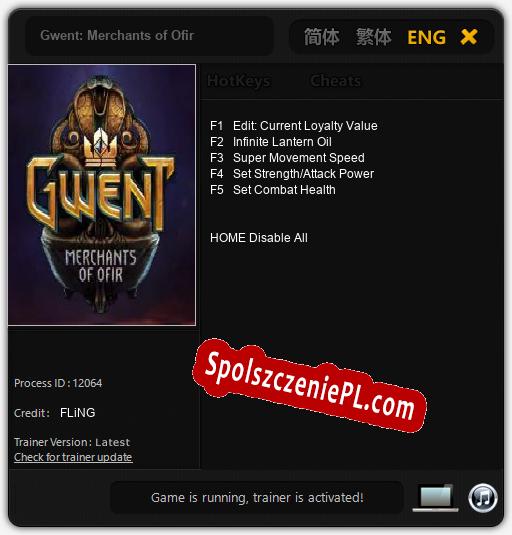 Gwent: Merchants of Ofir: Trainer +5 [v1.5]