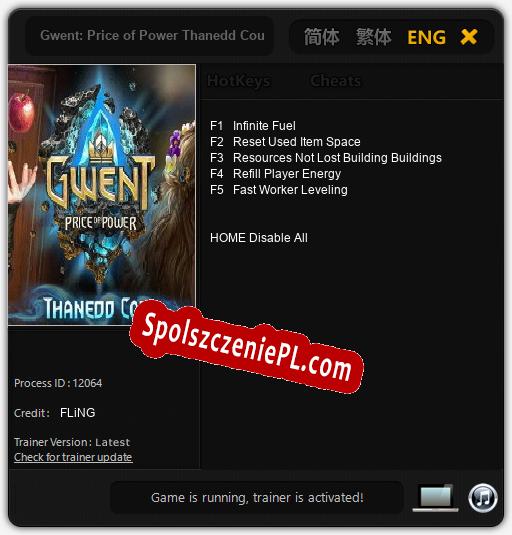 Gwent: Price of Power Thanedd Coup: Treinador (V1.0.7)