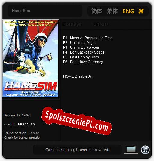 Hang Sim: Cheats, Trainer +6 [MrAntiFan]