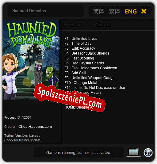 Haunted Domains: Treinador (V1.0.67)