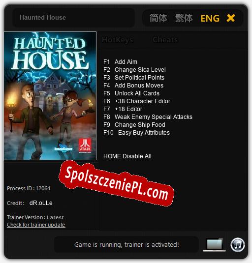 Haunted House: Treinador (V1.0.91)