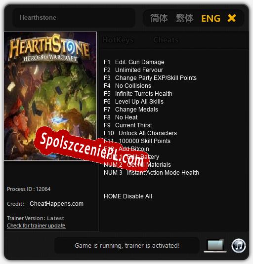 Hearthstone: Cheats, Trainer +15 [CheatHappens.com]