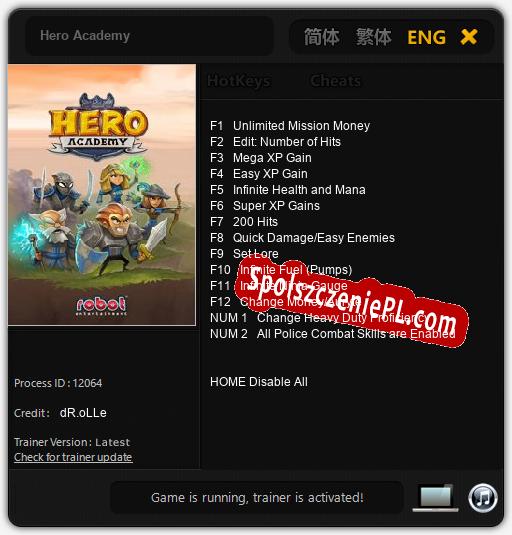 Hero Academy: Cheats, Trainer +14 [dR.oLLe]