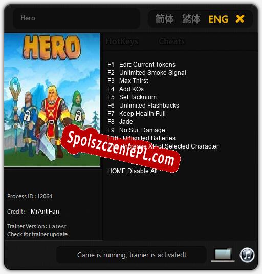 Hero: Cheats, Trainer +11 [MrAntiFan]