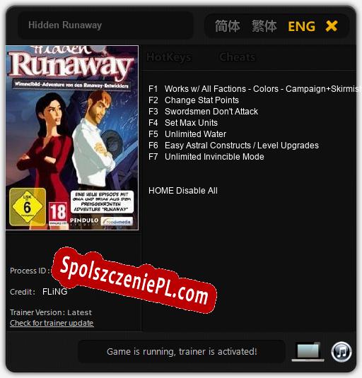 Hidden Runaway: Trainer +7 [v1.8]