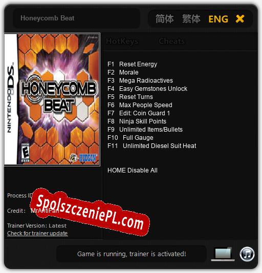 Honeycomb Beat: Cheats, Trainer +11 [MrAntiFan]