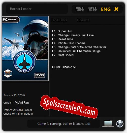 Hornet Leader: Cheats, Trainer +7 [MrAntiFan]