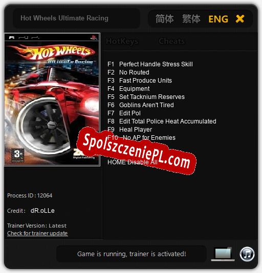 Hot Wheels Ultimate Racing: Cheats, Trainer +10 [dR.oLLe]