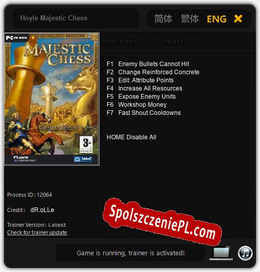 Hoyle Majestic Chess: Cheats, Trainer +7 [dR.oLLe]