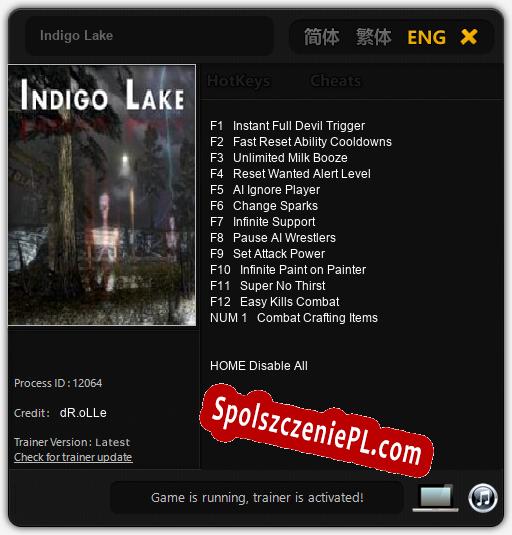 Indigo Lake: Trainer +13 [v1.5]