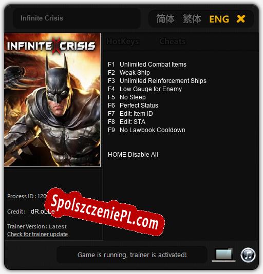 Infinite Crisis: Treinador (V1.0.23)