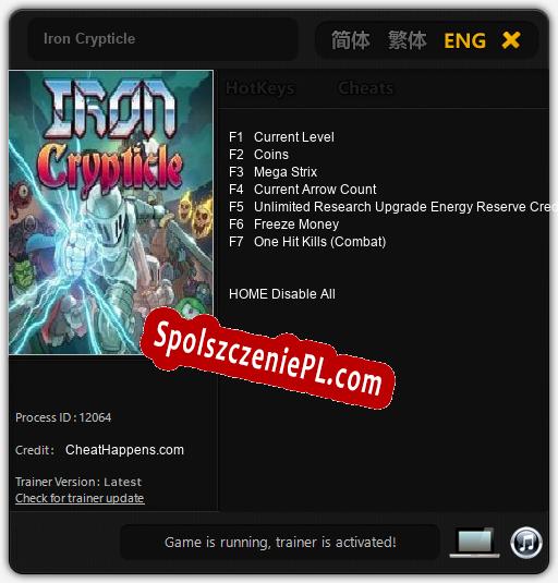 Iron Crypticle: Trainer +7 [v1.6]