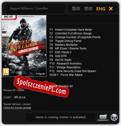 Jagged Alliance: Crossfire: Cheats, Trainer +13 [dR.oLLe]