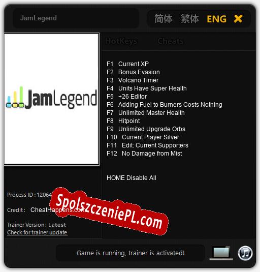 JamLegend: Cheats, Trainer +12 [CheatHappens.com]