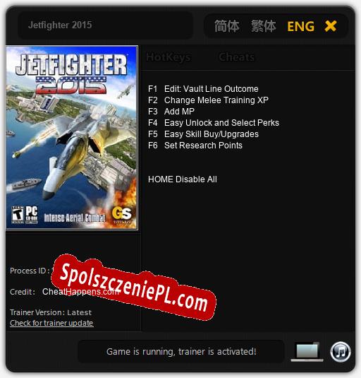 Jetfighter 2015: Trainer +6 [v1.6]