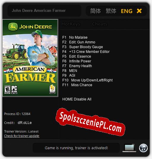 John Deere American Farmer: Trainer +11 [v1.9]