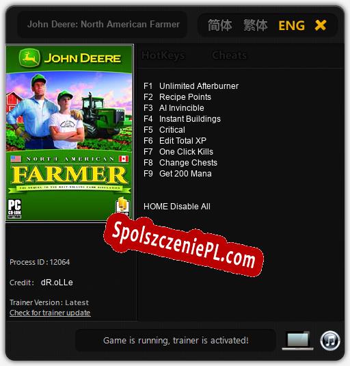 John Deere: North American Farmer: Trainer +9 [v1.1]