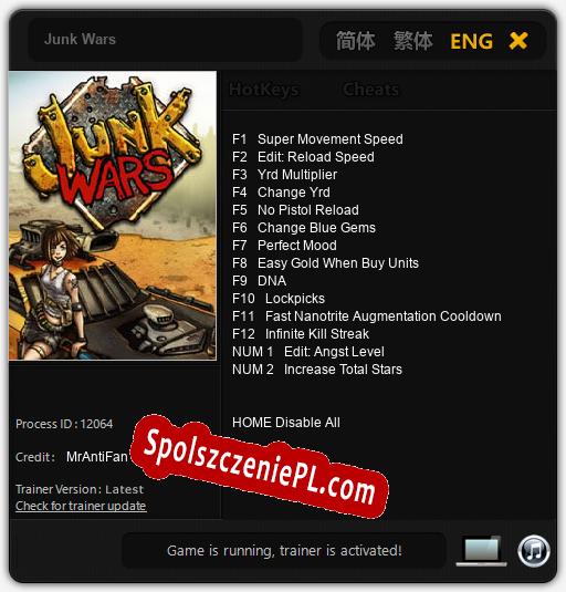 Junk Wars: Cheats, Trainer +14 [MrAntiFan]