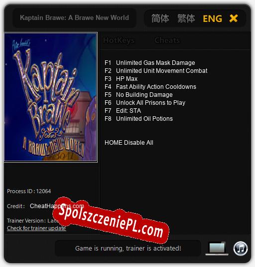 Kaptain Brawe: A Brawe New World: Trainer +8 [v1.5]