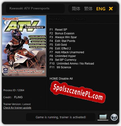 Kawasaki ATV Powersports: Treinador (V1.0.31)