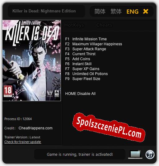 Killer is Dead: Nightmare Edition: Treinador (V1.0.23)