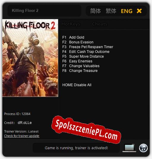 Killing Floor 2: Cheats, Trainer +8 [dR.oLLe]