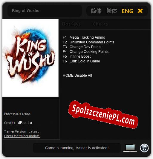 King of Wushu: Trainer +6 [v1.3]