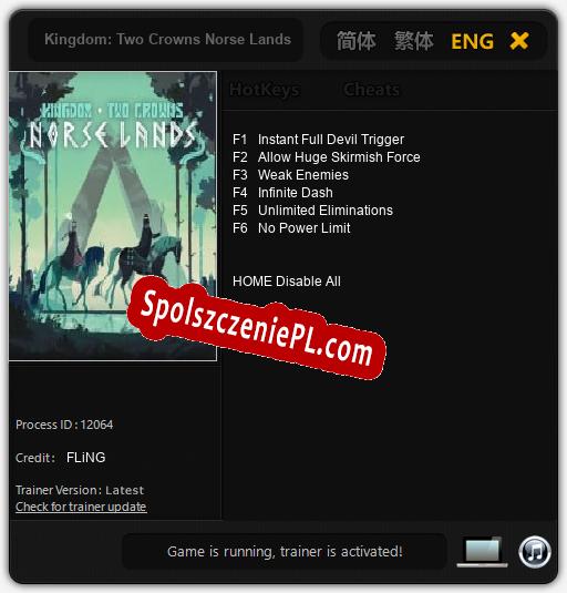 Treinador liberado para Kingdom: Two Crowns Norse Lands [v1.0.8]