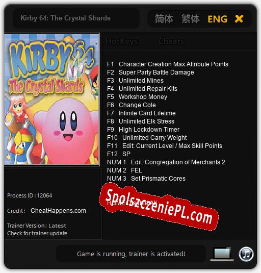 Kirby 64: The Crystal Shards: Cheats, Trainer +15 [CheatHappens.com]