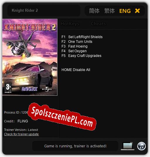 Knight Rider 2: Trainer +5 [v1.8]