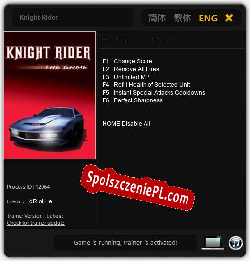 Knight Rider: Cheats, Trainer +6 [dR.oLLe]