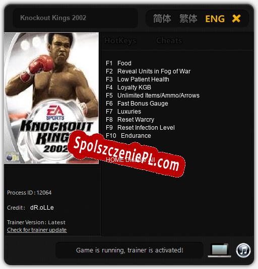 Knockout Kings 2002: Cheats, Trainer +10 [dR.oLLe]