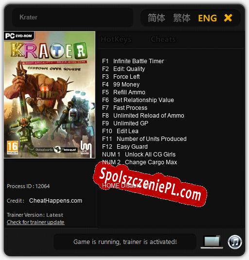 Krater: Cheats, Trainer +14 [CheatHappens.com]