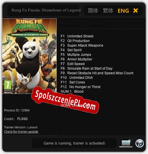 Kung Fu Panda: Showdown of Legendary Legends: Treinador (V1.0.50)