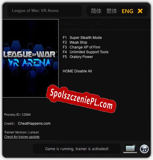 League of War: VR Arena: Treinador (V1.0.36)