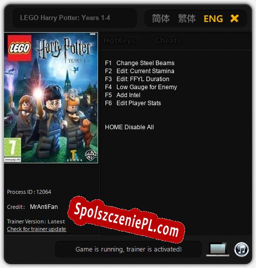 LEGO Harry Potter: Years 1-4: Treinador (V1.0.61)