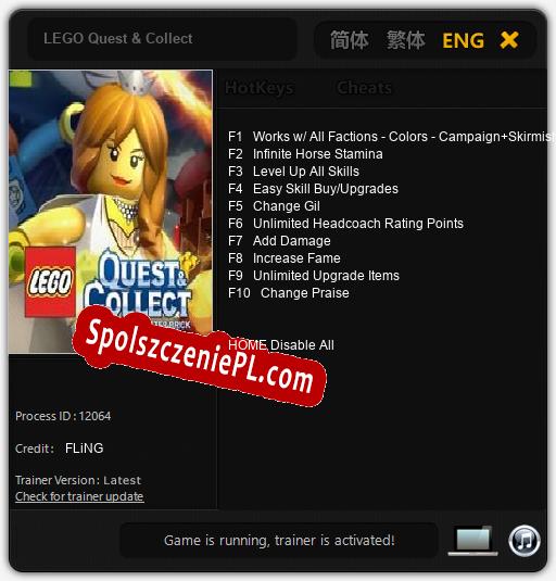 Treinador liberado para LEGO Quest & Collect [v1.0.7]