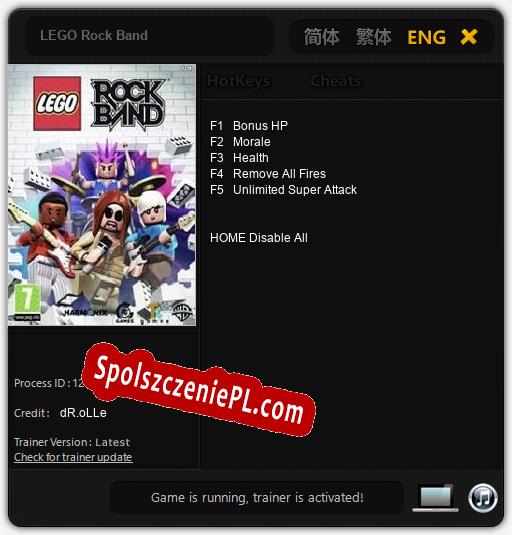 LEGO Rock Band: Treinador (V1.0.90)