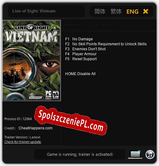 Line of Sight: Vietnam: Cheats, Trainer +5 [CheatHappens.com]