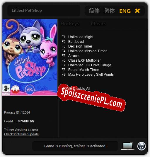 Littlest Pet Shop: Cheats, Trainer +9 [MrAntiFan]