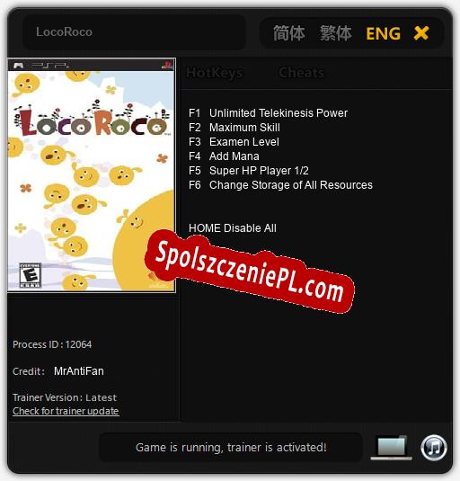 LocoRoco: Treinador (V1.0.44)