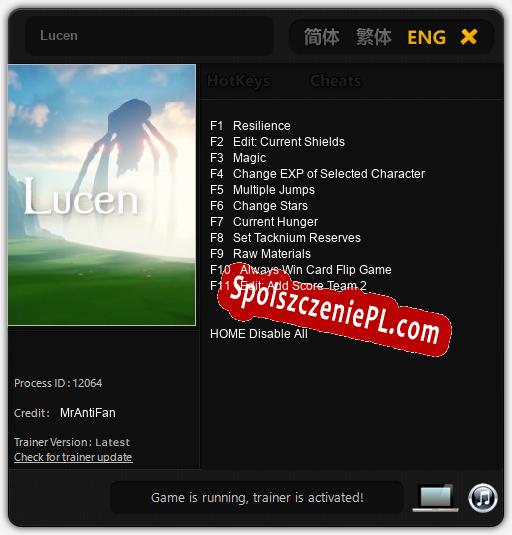 Lucen: Treinador (V1.0.8)