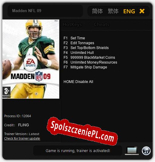 Madden NFL 09: Cheats, Trainer +7 [FLiNG]